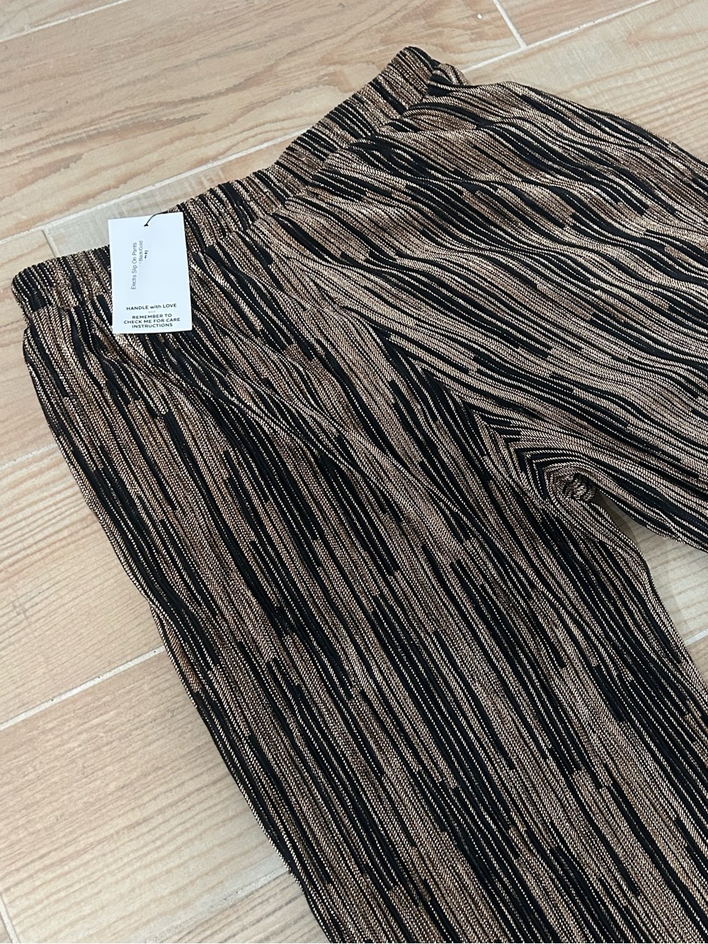 Molly Green Gold Wide Leg Metallic Pants